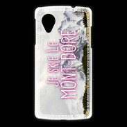 Coque LG Nexus 5 Je skie Le Mont Dore ZG