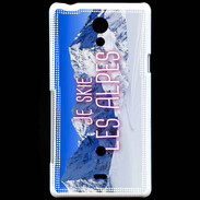 Coque Sony Xperia T Je skie Les Alpes ZG