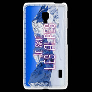 Coque LG F6 Je skie Les Alpes ZG