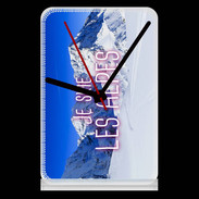 Pendule de bureau Je skie Les Alpes ZG