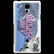 Coque Sony Xperia T Je ride Chamonix ZG