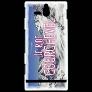 Coque Sony Xperia U Je ride Courchevel ZG