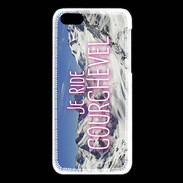 Coque iPhone 5C Je ride Courchevel ZG