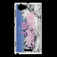 Coque Sony Xperia L Je ride Courchevel ZG