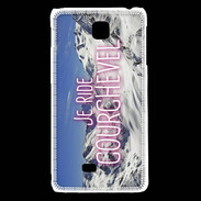 Coque LG F5 Je ride Courchevel ZG