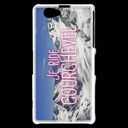 Coque Sony Xperia Z1 Compact Je ride Courchevel ZG