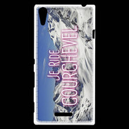 Coque Sony Xperia T3 Je ride Courchevel ZG