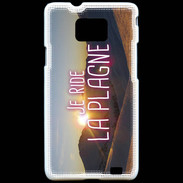 Coque Samsung Galaxy S2 Je ride La Plagne ZG