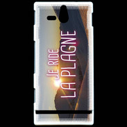 Coque Sony Xperia U Je ride La Plagne ZG