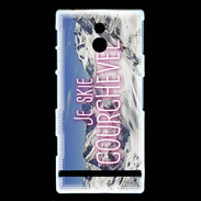 Coque Sony Xperia P Je skie Courchevel ZG