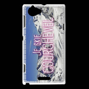 Coque Sony Xperia L Je skie Courchevel ZG