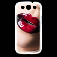 Coque Samsung Galaxy S3 Bouche sexy et brillante