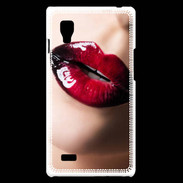 Coque LG Optimus L9 Bouche sexy et brillante