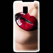 Coque LG P990 Bouche sexy et brillante