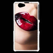Coque Sony Xperia Z1 Compact Bouche sexy et brillante