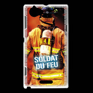 Coque Sony Xperia L Soldat du Feu ZG