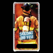 Coque Sony Xperia E1 Soldat du Feu ZG