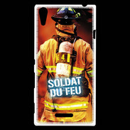 Coque Sony Xperia T3 Soldat du Feu ZG