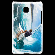 Coque LG Optimus L3 II Surfer dans un rouleau