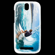 Coque HTC One SV Surfer dans un rouleau