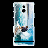 Coque Sony Xperia P Surfer dans un rouleau