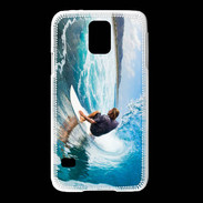 Coque Samsung Galaxy S5 Surfer dans un rouleau