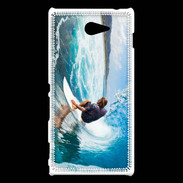 Coque Sony Xperia M2 Surfer dans un rouleau