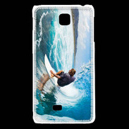 Coque LG F5 Surfer dans un rouleau