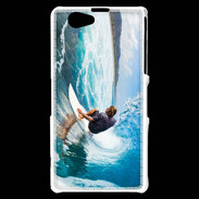 Coque Sony Xperia Z1 Compact Surfer dans un rouleau