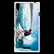 Coque Sony Xperia T3 Surfer dans un rouleau
