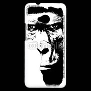 Coque HTC One Regard de gorille en dessin 150