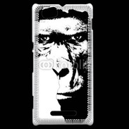 Coque Sony Xperia M Regard de gorille en dessin 150