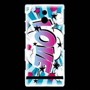 Coque Sony Xperia P love Cartoon 510