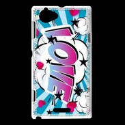 Coque Sony Xperia L love Cartoon 510