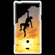 Coque Sony Xperia T Escalade au couché de soleil 10