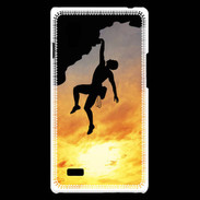 Coque LG Optimus L9 Escalade au couché de soleil 10