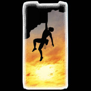 Coque LG P990 Escalade au couché de soleil 10