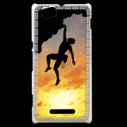 Coque Sony Xperia M Escalade au couché de soleil 10