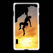 Coque LG L7 2 Escalade au couché de soleil 10