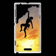 Coque Sony Xperia L Escalade au couché de soleil 10
