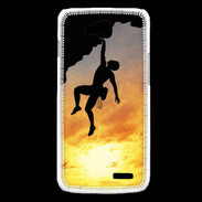 Coque LG L90 Escalade au couché de soleil 10
