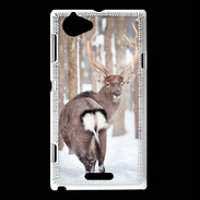 Coque Sony Xperia L Cerf vu de dos