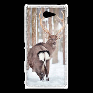 Coque Sony Xperia M2 Cerf vu de dos