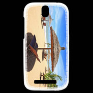 Coque HTC One SV Transats vue mer 2