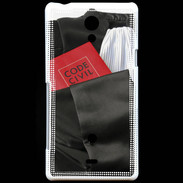 Coque Sony Xperia T Robe d'avocat