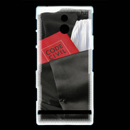 Coque Sony Xperia P Robe d'avocat