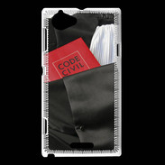 Coque Sony Xperia L Robe d'avocat