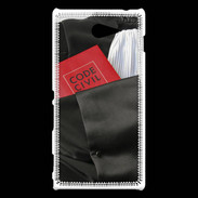 Coque Sony Xperia M2 Robe d'avocat