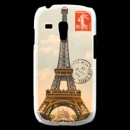 Coque Samsung Galaxy S3 Mini Vintage Tour Eiffel carte postale