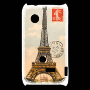 Coque Sony Xperia Typo Vintage Tour Eiffel carte postale
